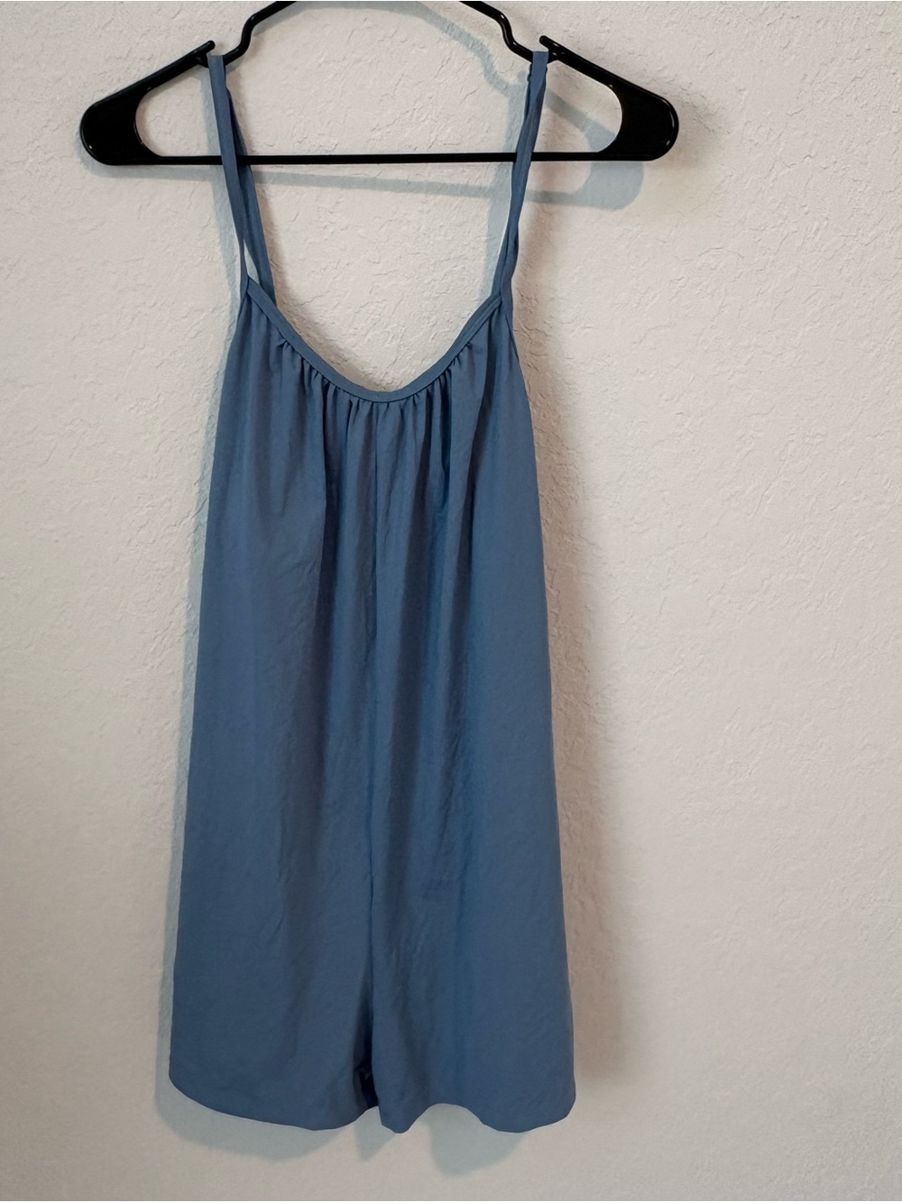 NWT HALARA Dusty Blue Sleeveless Romper, Size Medium